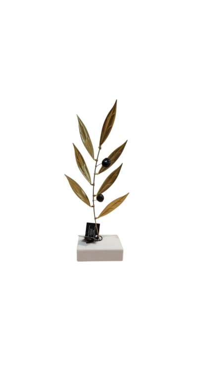 ΕΛΙΑ NM13005 ΕΠΙΤΡΑΠΕΖΙΟ ΔΙΑΚΟΣΜΗΤΙΚΟ ΚΛΑΔΙ ΑΠΟ ΟΡΕΙΧΑΛΚΟ ΜΕ ΚΕΡΑΜΙΚΟ ΚΑΡΠΟ ΣΕ ΛΕΥΚΗ ΒΑΣΗ Υ21ΧΠ9