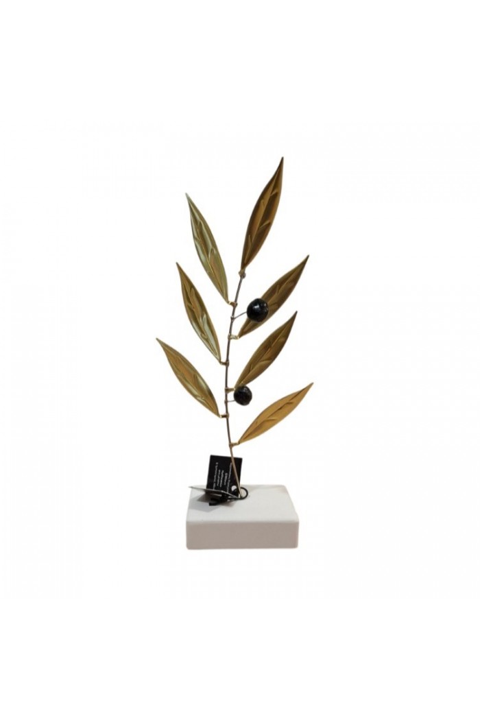 ΕΛΙΑ NM13005 ΕΠΙΤΡΑΠΕΖΙΟ ΔΙΑΚΟΣΜΗΤΙΚΟ ΚΛΑΔΙ ΑΠΟ ΟΡΕΙΧΑΛΚΟ ΜΕ ΚΕΡΑΜΙΚΟ ΚΑΡΠΟ ΣΕ ΛΕΥΚΗ ΒΑΣΗ Υ21ΧΠ9